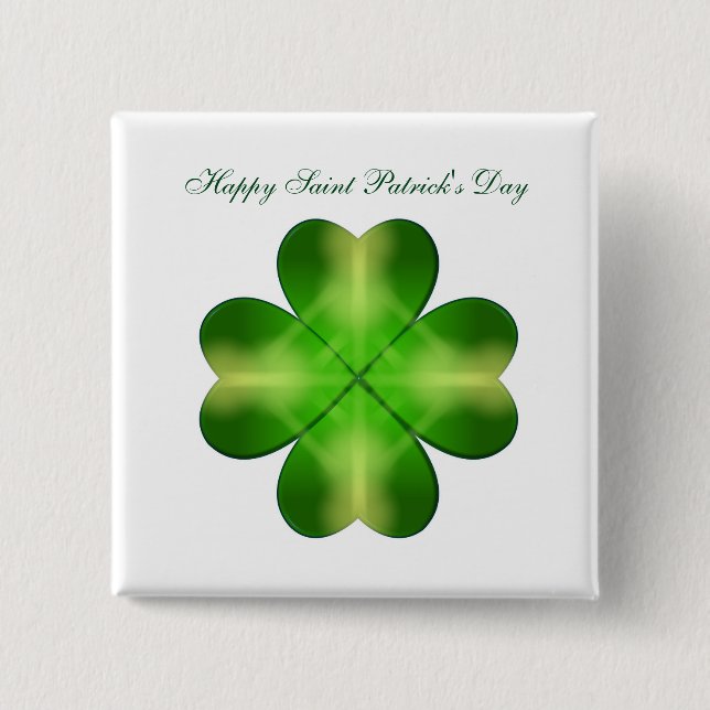 Happy Saint Patrick's Day Button (Vorderseite)