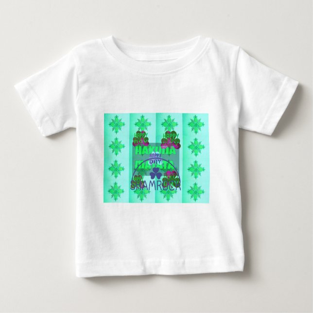 Happy Saint Patrick's Day Hakuna Matata Kunstdruck Baby T-shirt (Vorderseite)