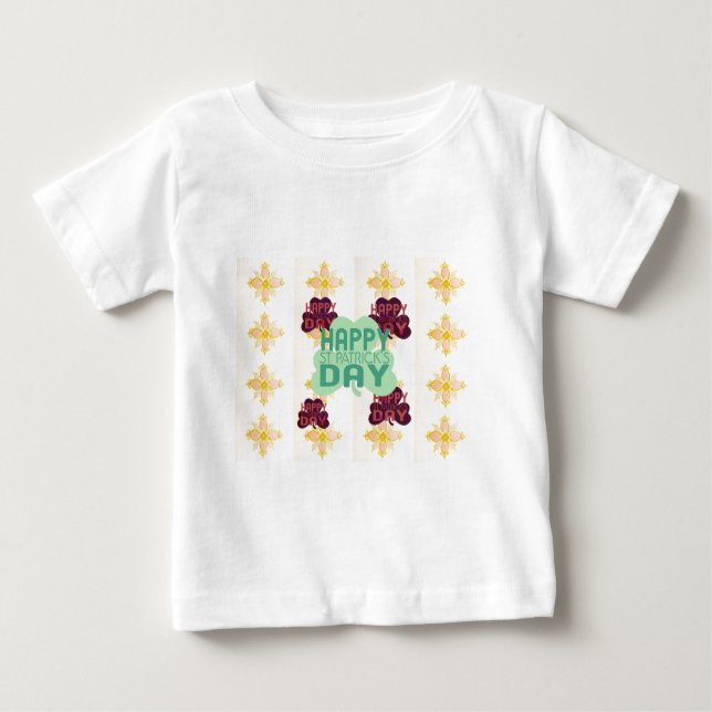 Happy Saint Patrick's Day Lovely Art Print Baby T-shirt (Vorderseite)