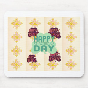 Happy Saint Patrick's Day Lovely Art Print Mousepad