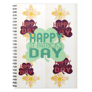 Happy Saint Patrick's Day Lovely Art Print Notizblock