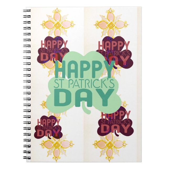 Happy Saint Patrick's Day Lovely Art Print Notizblock (Vorderseite)