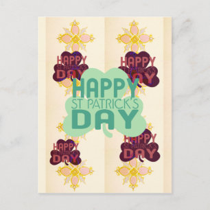 Happy Saint Patrick's Day Lovely Art Print Postkarte