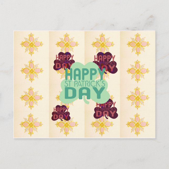 Happy Saint Patrick's Day Lovely Art Print Postkarte (Vorderseite)