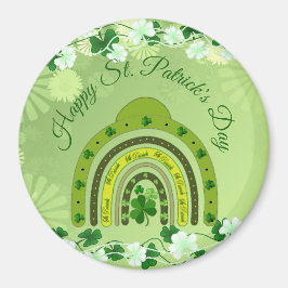 Happy Saint Patrick's Day Lucky Kleeblatts Regenbo Magnet