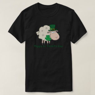 Happy Saint Patrick's Day Sheep Clover T - Shirt
