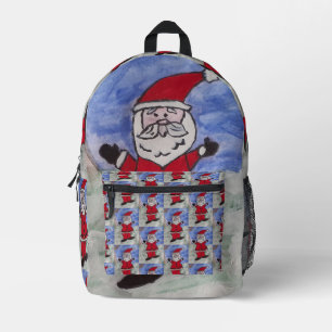 Happy Santa Bedruckter Rucksack