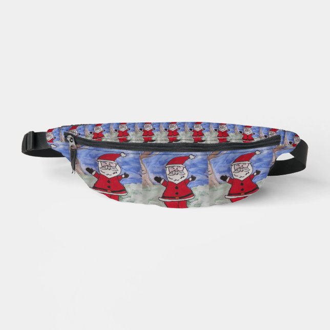 Happy Santa Bum Bag Bauchtasche (Vorderseite)