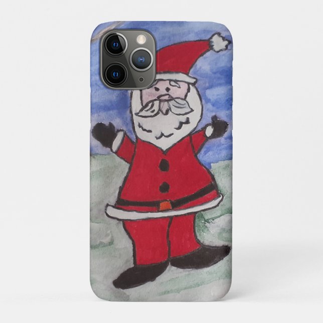 Happy Santa Case-Mate iPhone Hülle (Rückseite)