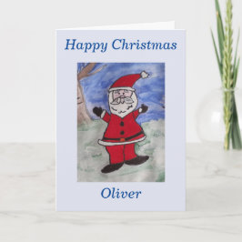 Happy Santa Christmas Card Karte