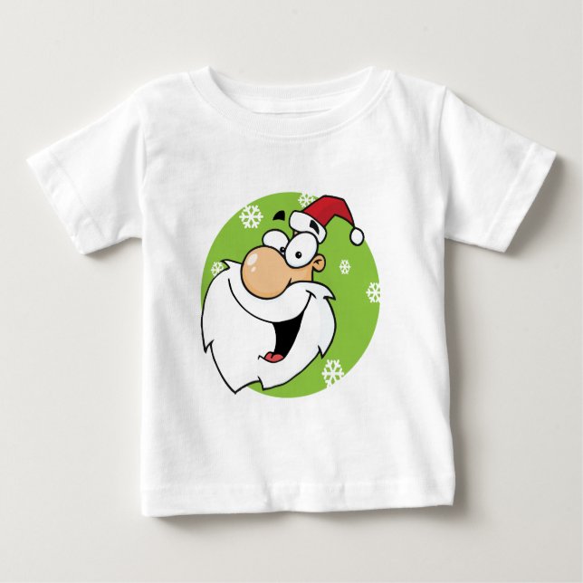 Happy Santa Clause Weihnachtsfeiertage Baby T-shirt (Vorderseite)