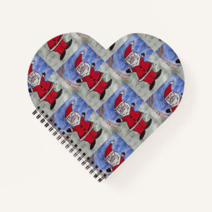Happy Santa Heart Notizbuch