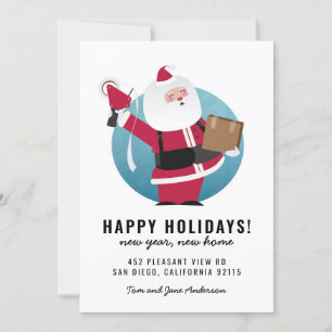 Happy Santa Mover mit Box Einladung