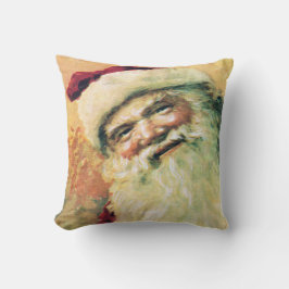 Happy Santa Vintage Christmas Kissen