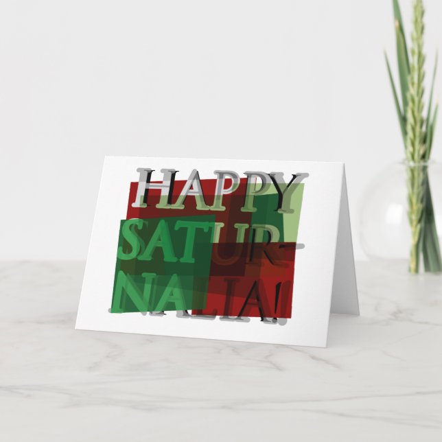Happy Saturnalia! 01 Feiertagskarte (Vorderseite)