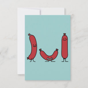 Happy Sausage Einladung