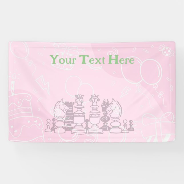 Happy Schess Geburtstag Banner (Horizontal)