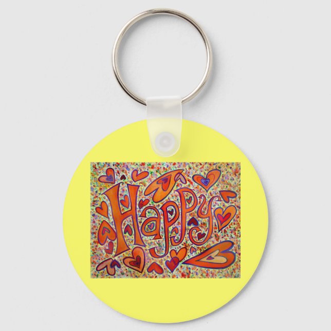 Happy Schlüsselanhänger (Vorderseite)