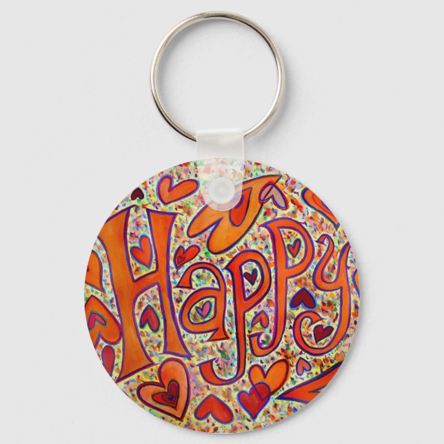 Happy Schlüsselanhänger (Vorderseite)