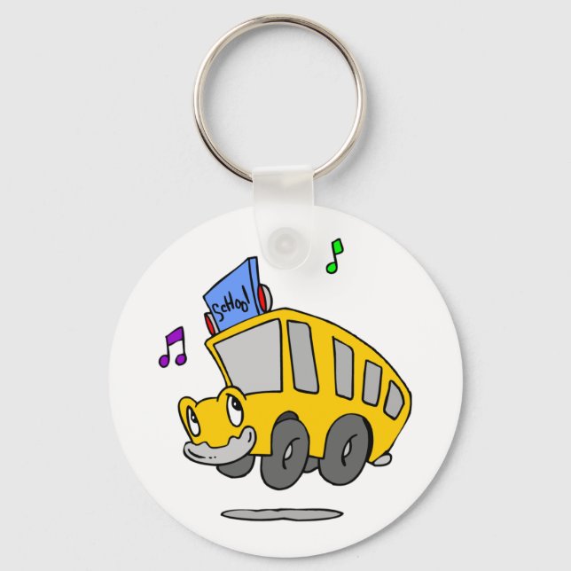 Happy School Bus Schlüsselanhänger (Vorderseite)