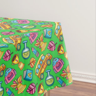 Happy School Tablecloth Table Cover Tischdecke