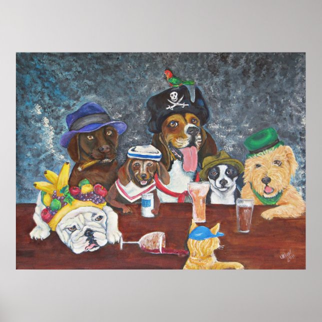 Happy Schwanzes Saloon Poster (Vorne)