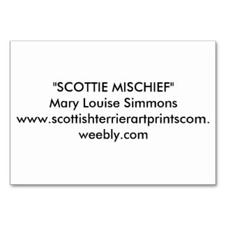 HAPPY SCOTTIE BIRTHDAY TISCHNUMMER