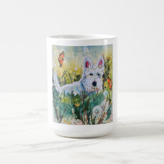 Happy Scottie in a Field Kaffeetasse