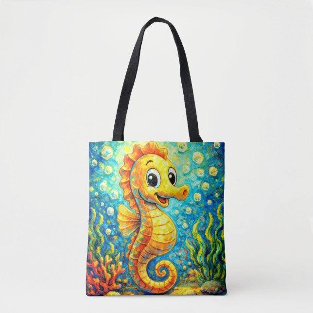 Happy Seahorse Underwater Art - Kids Ocean (Vorderseite)