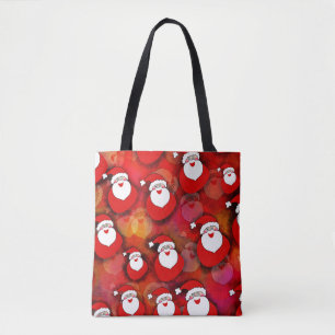 Happy Seamless Santa Claus Pattern