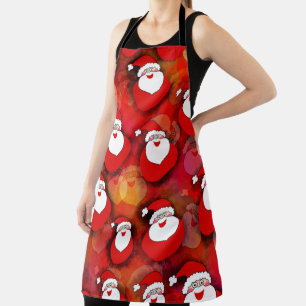 Happy Seamless Santa Claus Pattern Schürze