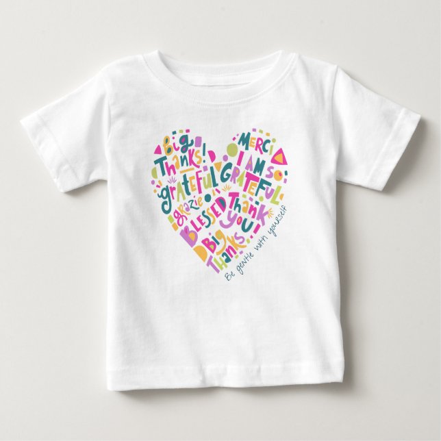 Happy sei sanft mit dir baby t-shirt (Vorderseite)