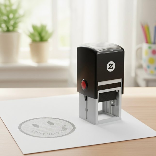 Happy Self-Inking Briefmarke Permastempel (Von Creator hochgeladen)
