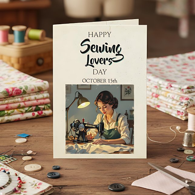 Happy Sewing Lovers Day | 15. Oktober Karte (Von Creator hochgeladen)