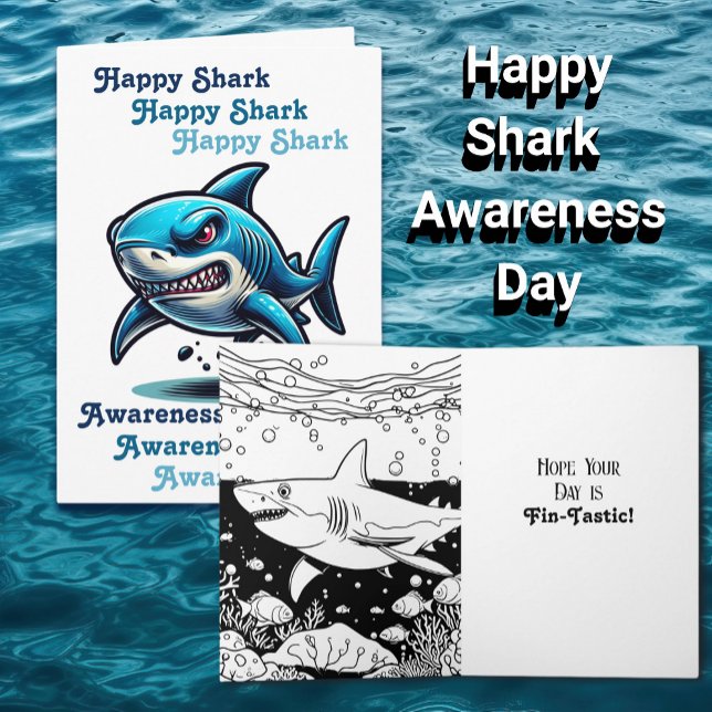 Happy Shark Awareness Day | 14. Juli Karte (Von Creator hochgeladen)