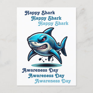 Happy Shark Awareness Day   14. Juli Postkarte
