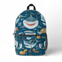 Happy Shark Blue Kids