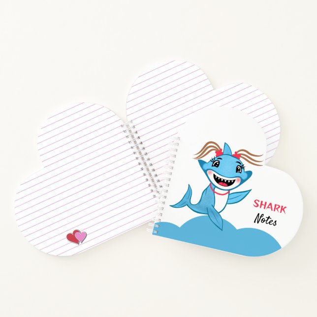 Happy Shark Family Notizbuch (Innenseite)