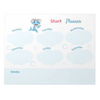Happy Shark Family Planner Notizblock