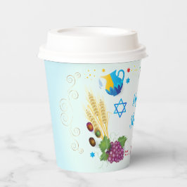 Happy SHAVUOT dekorative Ornament sieben Arten Pappbecher