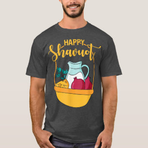 Happy Shavuot Jewish Holiday Celebration Hebrew Ju T-Shirt