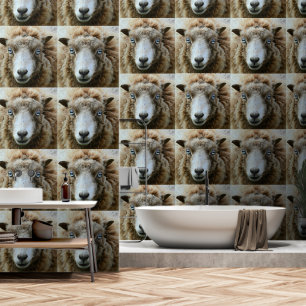Happy Sheep Funny Tapete
