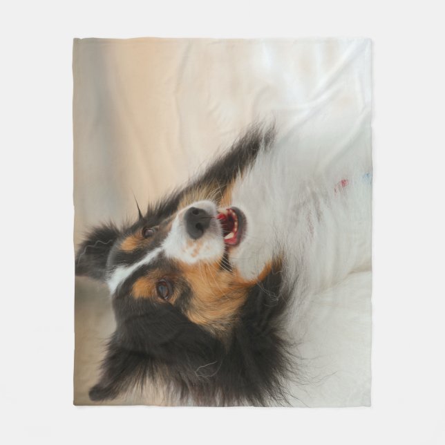Happy Shelty Baby Blanket Fleecedecke (Vorderseite)