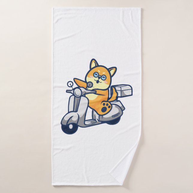 Happy Shiba Inu Badehandtuch (Badehandtuch)