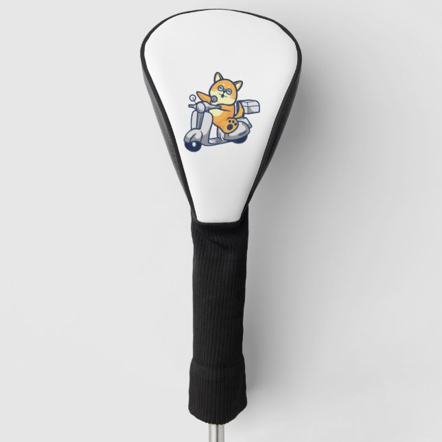 Happy Shiba Inu Golf Headcover (Vorderseite)