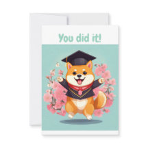 Happy Shiba inu schließ - Abschluss Card