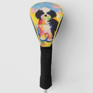 Happy Shih Tzu Dog 02 - Kaori Golf Headcover