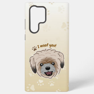 Happy Shih Tzu Dog Lover I Woof You Paws Samsung Galaxy Hülle