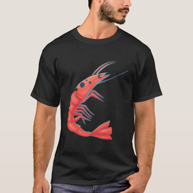 Happy Shrimp T-Shirt (Vorderseite)