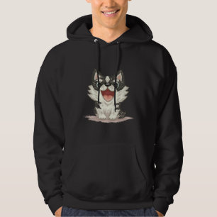 Happy Siberian Husky Hoodie